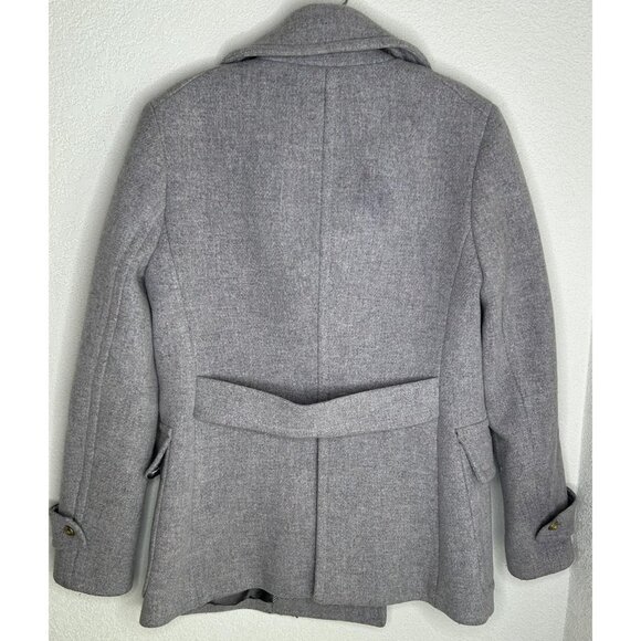 J Crew Stadium Cloth Coat Womens 4 Majesty Lavender Double Breasted Peacoat - Picture 2 of 16